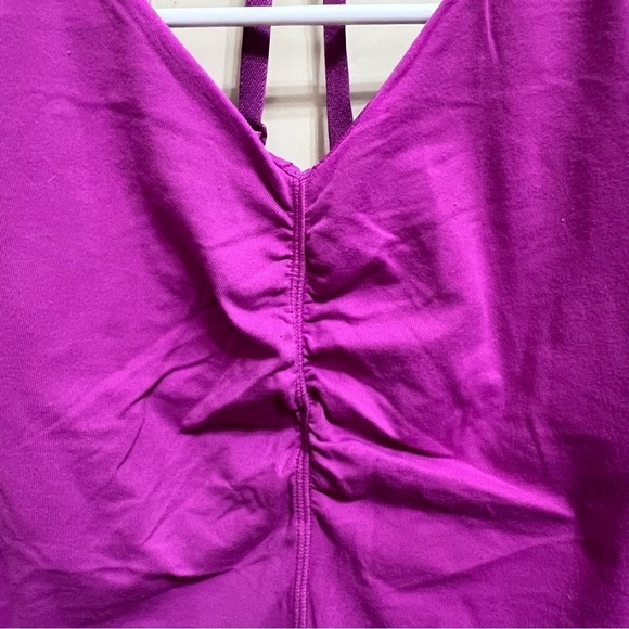 Lululemon Fuchsia Racerback Athleisure Camisole Shirt Size 6 - Picture 4 of 9
